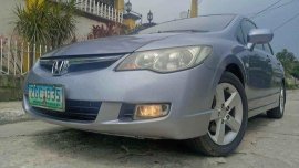 Silver Honda Civic 2007 at 80000 km for sale