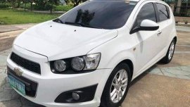 White Chevrolet Sonic 2013 Automatic Gasoline for sale 