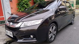 Black Honda City 2015 Automatic Gasoline for sale 