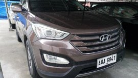 Brown Hyundai Santa Fe 2015 for sale 