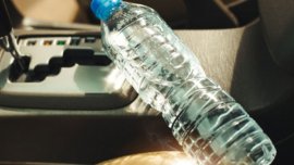 Yes, a water bottle can set your vehicle ablaze!