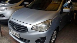 Selling Silver Mitsubishi Mirage G4 2014 Automatic Gasoline at 53042 km 