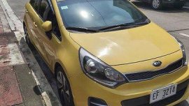 Selling Yellow Kia Rio 2016 at 18600 in Manila