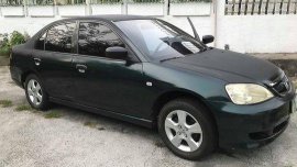 Green Honda Civic 2003 at 145000 km for sale 
