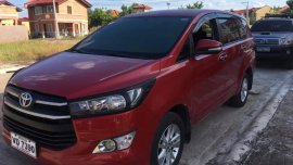 Red 2017 Toyota Innova Manual Diesel for sale 