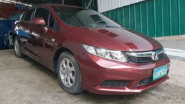 Red Honda Civic 2013 Manual Gasoline for sale in Quezon