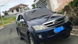 Blue Toyota Fortuner 2008 Automatic Diesel for sale 