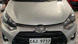 Silver Toyota Wigo 2018 for sale in Quezon City