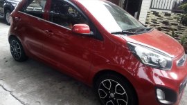 Red Kia Picanto 2012 for sale in Malolos
