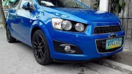 Blue Chevrolet Sonic 2013 Automatic Gasoline for sale