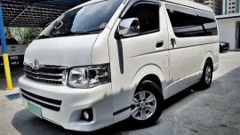 White Toyota Hiace 2013 Automatic Diesel for sale 