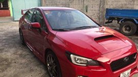 Red Subaru Wrx 2015 Manual Gasoline for sale