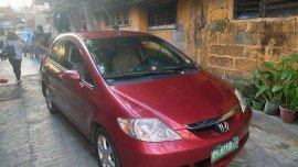 Red Honda City 2005 Automatic Gasoline for sale 