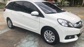 White Honda Mobilio 2016 Automatic Gasoline for sale  