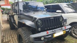 Black Jeep Wrangler 2016 Automatic Gasoline for sale 