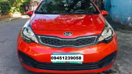 Red Kia Rio 2012 for sale in Marikina 