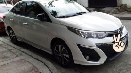 Selling Pearlwhite Toyota Vios 2019 in Quezon City
