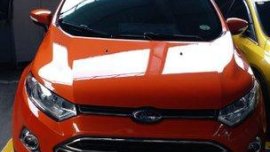 Selling Orange Ford Ecosport 2017 Automatic Gasoline at 19000 km 