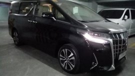 Black Toyota Alphard 2019 Automatic Gasoline for sale 