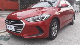 Red Hyundai Elantra 2017 for sale in Quezon City
