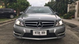 Grayblack Mercedes-Benz C200 2014 for sale in Automatic