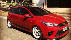 Red Toyota Yaris 2016 for sale in Manila