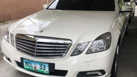 White Mercedes-Benz E-Class 2010 for sale in Manila
