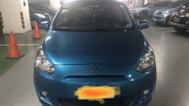 Blue Mitsubishi Mirage 2015 for sale in Automatic