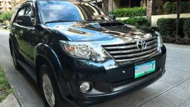 Selling Blue Toyota Fortuner 2014 at 81000 km
