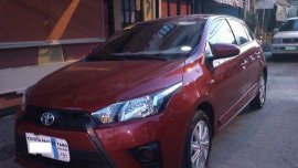 Sell Red 2015 Toyota Yaris at 44000 km