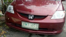 Red Honda City 2004 Automatic for sale 