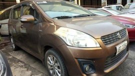 Brown Suzuki Ertiga 2015 for sale in Quezon City 