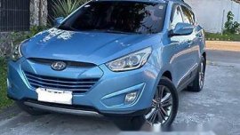 Sell Blue 2014 Hyundai Tucson at 100000 km