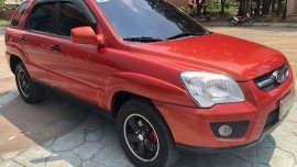 Red Kia Sportage 2009 for sale in Cebu