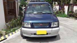 Blue Mitsubishi Adventure 1998 SUV / MPV at Manual  for sale in Manila