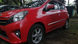 Red Toyota Wigo 2017 for sale in Quezon
