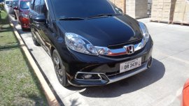 Black Honda Mobilio 2015 SUV / MPV at Automatic  for sale in Calamba