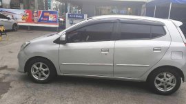 Silver Toyota Wigo 2014 for sale in Automatic