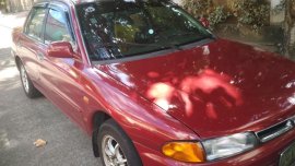 Selling Red Mitsubishi Lancer 1996 in Quezon City
