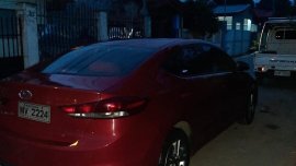 Red Hyundai Elantra 2018 for sale in Davao