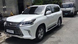 White Lexus Lx 570 2017 for sale in Manila