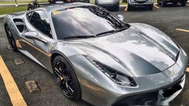 Silver Ferrari 488 2018 for sale in Automatic
