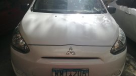 Sell Pearl White 2013 Mitsubishi Mirage in Mandaluyong