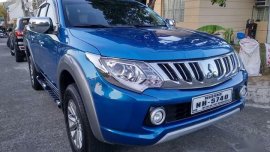Selling Blue Mitsubishi Strada 2015 in Antipolo