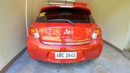 Orange Mitsubishi Mirage 2015 for sale in Manual