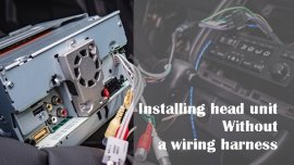 This is how you install head unit without a wiring harness