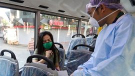 Free shuttle service routes for COVID-19 health responders