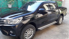 Still negotiable Black Toyota Hilux 2016 E Manual in Cagayan de Oro City