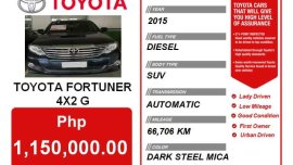 2015 TOYOTA FORTUNER 4X2 G DSL AT