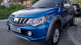 Sell Blue 2015 Mitsubishi Strada Truck at 31000 in Manila